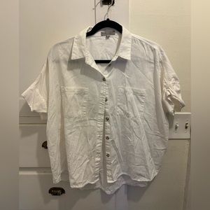 White button up short sleeve